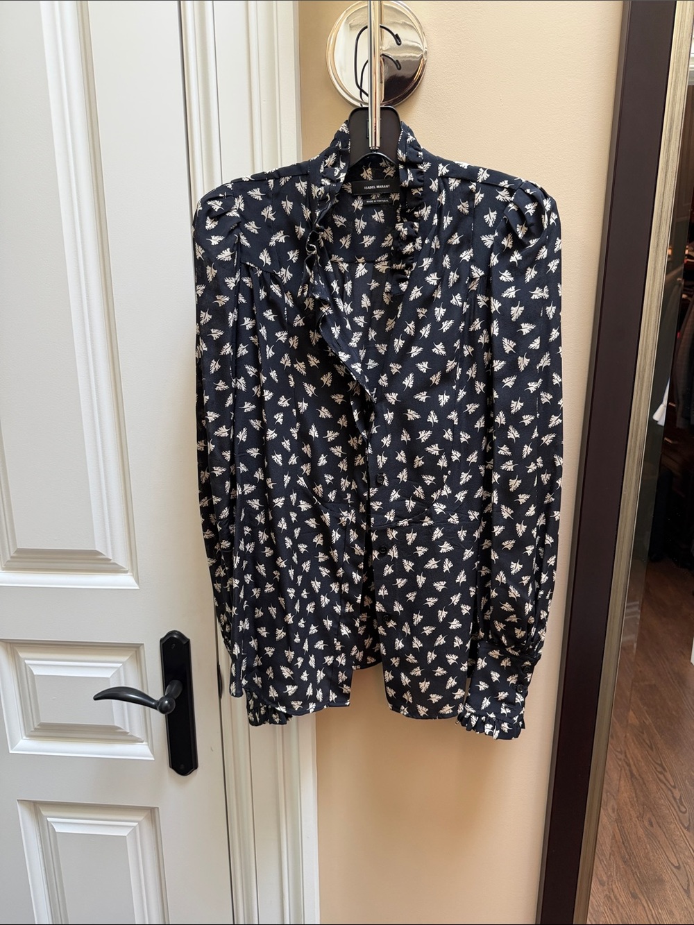 Isabel Marant Black Jacket with Cream Floral Print